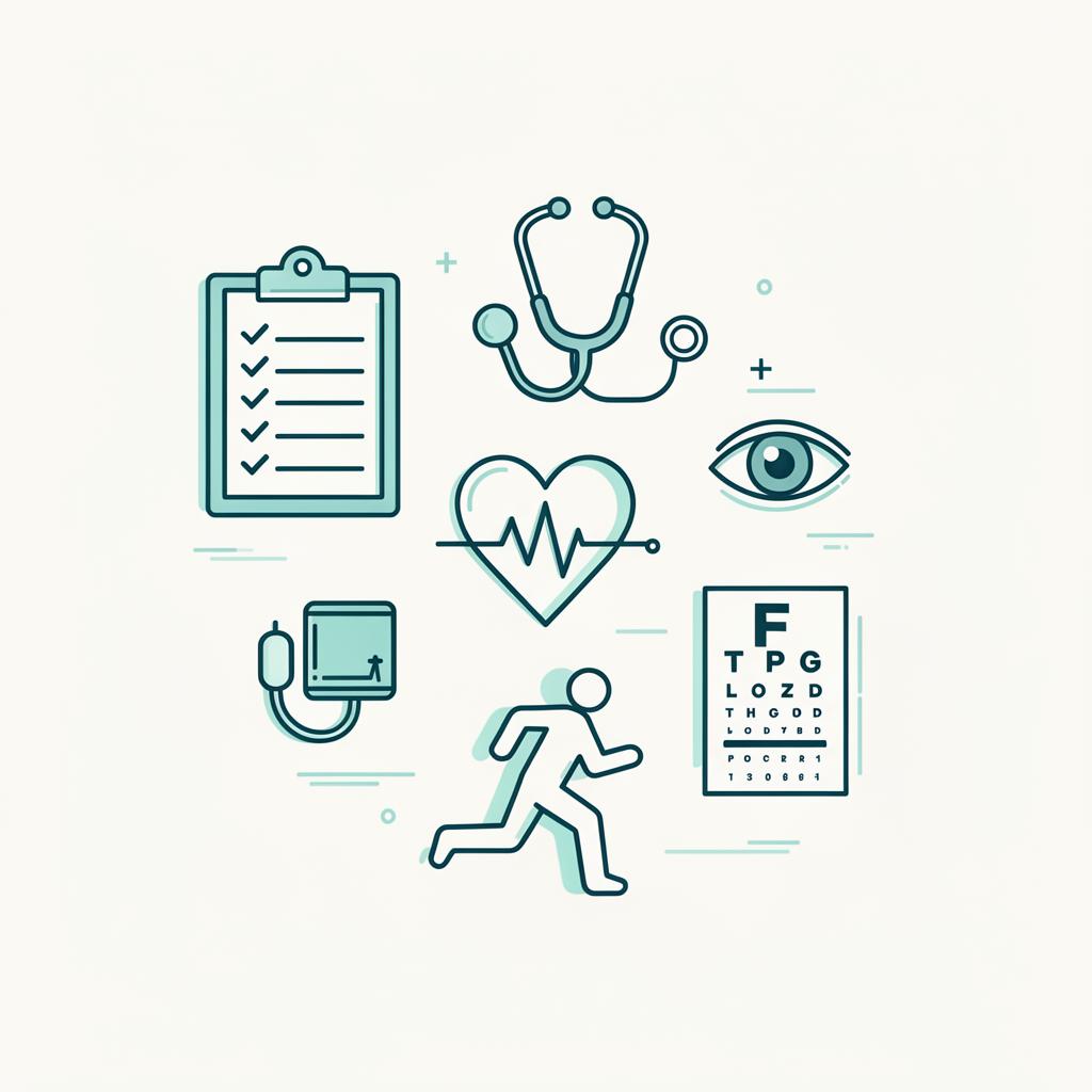 Ilustracija medicinskega pregleda